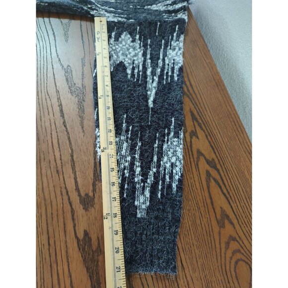 UNIFORM CODE black white Men's long sleeve Abstract Vintage 1990s‎ Cardigan XL - Picture 13 of 15